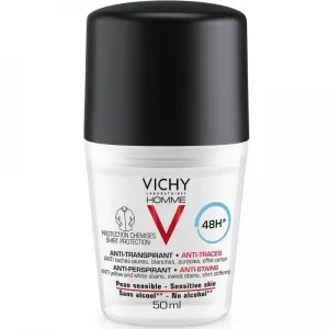 Vichy Homme 48H Anti-Perspirant Anti-Stains Deodorant - 50ml 🛡️🏃‍♂️