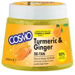 كوزمو صنفرة للوجة والجسم كركم وزنجبيل 500مل