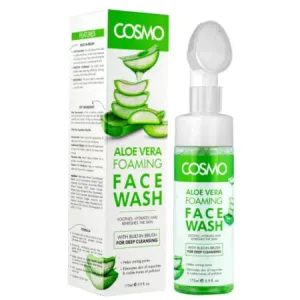 كوزمو غسول للوجه رغوي الوفيرا مع فرشاة 175مل