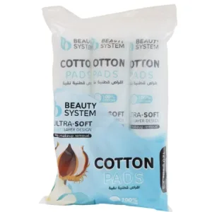 بيوتي سستم قطن ابيض اسطواني 120*3 حبه