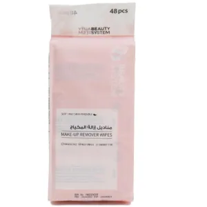 بيوتي سستم مناديل إزالة المكياج 48منديل