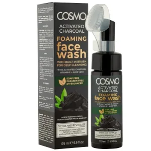 كوزمو غسول للوجه رغوي فحم مع فرشاة 175مل