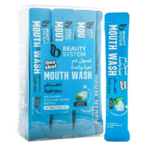 بيوتي سستم غسول الفم بنكهة النعناع - 20 ظرف × 10 مل