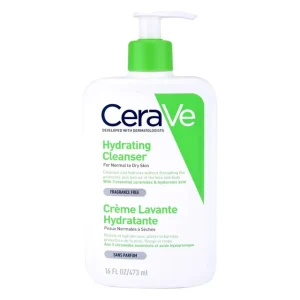 غسول منظف مرطب للبشرة العادية إلى الجافة 473 مل - سيرافي