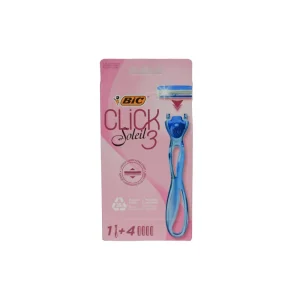 ماكينة نسائي سولاي كليك 3 شفرات 4 رؤوس - بيك