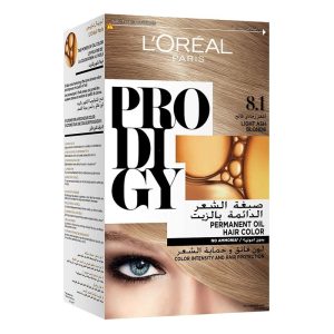 صبغة شعر دائمة بالزيت 8.1 اشقر رمادي فاتح - لوريال باريس